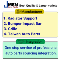 Pièces de carrosserie de pare-chocs de voiture Jmen pour RENAULT 5 9 19 21 barre de Support et de renfort de radiateur impact