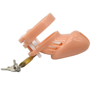 Dispositivo de castidade masculino, cb6000 fs faak impedir a masturbação do menino dispositivo de castidade curto de forma de dildo da carne para homens dispositivo de castidade - Product Image 2