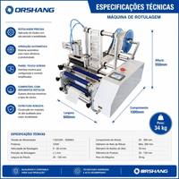 Machine d'étiquetage semi-automatique polyvalente, vitesse réglable de 20 à 40 étiquettes par minute pour bouteilles en plastique/verre, aliments, cosmétiques