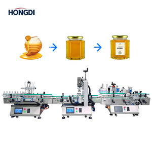 Línea Automática de Llenado, Tapado y Etiquetado de Líquidos, Máquina de Empaque Integrada para Aceite Lubricante y Detergente, Llenadora de Botellas de Alta Velocidad - Product Image 2