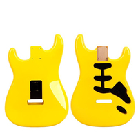 Alder Electric Guitar Body 3-Piece Joint Painted Finish Beginner 6-String SSS Single Coil Pickups Available Colors