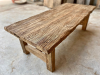 Table de salle à manger/réception rustique en bois massif d'orme, style antique et traditionnel, pour salon, bureau ou restaurant