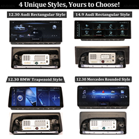 Unité de tête d'autoradio Android pour AUDI A6 C6 2004-2011 Stéréo audio de voiture avec écran Qualcomm CPU 2K Corps ultra-mince