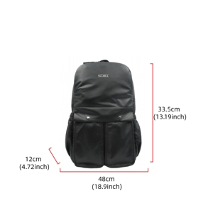 กระเป๋าเป้สะพายหลังกันน้ำสไตล์เกาหลีสำหรับแล็ปท็อปขนาด 15.6 นิ้ว <span class=keywords><strong>SBOX</strong></span> ผลิตจากไนลอนทนทาน ดีไซน์สำหรับทุกเพศ พร้อมช่องซิปขนาดใหญ่และดีไซน์ทันสมัย - Product Image 3