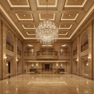 Dyna Marble <b>Flooring</b> for Villa Apartment 1-Year Waterproof 1-Year Warranty for Indoor Use <b>Brushed</b> Surface Finish luxury design - Product Image 3