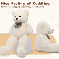 Vente directe d'usine MorisMos, ours en peluche Chucky de 55 pouces, taille réelle, grand et moelleux, pour petite amie, petit ami, fêtes, cadeaux