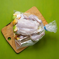 Sacs de cuisson personnalisés en PET pour four, sacs transparents en plastique pour dinde, prix des sacs de cuisson en plastique transparent