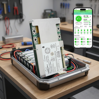 Carte de protection de batterie intelligente LiFePO4 Yanyang 48V 15S 150A avec écran LCD et module BT pour batterie de yacht à moteur Android/iOS