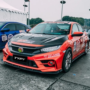 Kit carrosserie automobile en PP moulé par injection, pare-chocs avant et arrière, jupe latérale, aileron arrière, séparateur pour Honda Civic 10e génération berline - Product Image 4