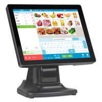 GSAN 15 ''Système de point de vente Machine tout en un écran tactile Caisses enregistreuses Terminal de point de vente bon marché pour le commerce de détail Restaurant