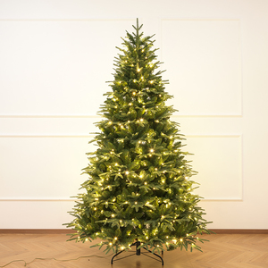 Lighted PE & PVC Mixed Automatic Christmas <b>Tree</b> with Electrical Conduit <b>Lighting</b>, for Living Room, Mall & Hotel Christmas - Product Image 4