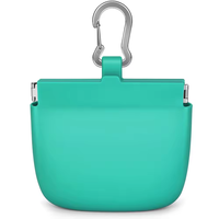 Pochette pour friandises pour chien en silicone imperméable, anti-fuite, lavable, auto-fermante, sac d'entraînement pour animaux de compagnie