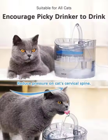 Fontaine à boire automatique à circulation pour animaux de compagnie en gros Distributeur d'eau pour chat en plastique à usage domestique