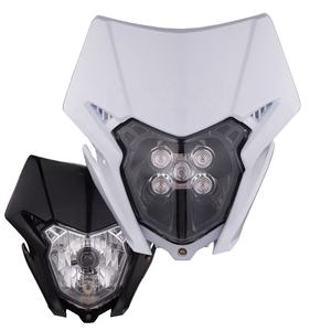 LINGQI Phares de <span class=keywords><strong>moto</strong></span> Feux de circulation diurne à LED Grimace Phare Capot pour CRF Off Road Motorbike Motocross Parts - Product Image 1