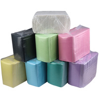 Écharpe dentaire jetable en gros coussinet dentaire bavoir dentaire couleur papier film composite coussinet de tatouage coussinet pour ongles