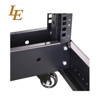 Système de rack ouvert 42U 200 kg conforme à la norme IEC297-2 avec roulettes et vis d'expansion pour fixation en stock, en acier SPCC thermolaqué