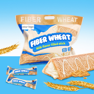 Odm kẹo bán buôn tùy chỉnh Halal hạt đồ ăn nhẹ Mini giòn tam giác sợi lúa mì Wafer bánh quy dính sữa hương vị mứt đầy - Product Image 1