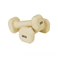 Mini haltères carrés en caoutchouc souple réglables, poids légers codés par couleur pour yoga, pilates, tonification, femmes débutantes, blanc, salle de sport