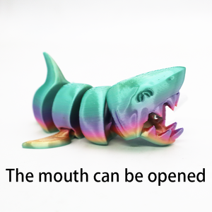 Figurines de requins imprimées en 3D créatives, modèles articulés d'animaux et jouets pour ornements, cadeaux et objets de collection - Product Image 5