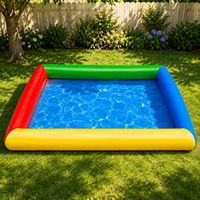 Piscine gonflable 4x5m en PVC, grande piscine extérieure pour enfants et adultes, pour le jardin, les jeux aquatiques en famille, utilisation commerciale