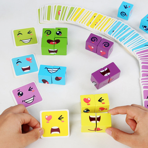Juego <span class=keywords><strong>de</strong></span> <span class=keywords><strong>Mesa</strong></span> Educativo <span class=keywords><strong>de</strong></span> Madera Interactivo Montessori para Niños, Rompecabezas <span class=keywords><strong>de</strong></span> Cubos, Bloques <span class=keywords><strong>de</strong></span> Construcción, Juego <span class=keywords><strong>de</strong></span> Desafío para Fiestas, Edades 7-14+ - Product Image 1