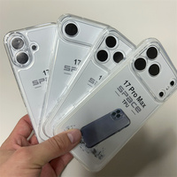 Coques de téléphone antichoc transparentes en TPU pour iPhone 18 Pro Max 17 Air 17 16 15 14 13 12 11 Xs Xr Xs Max 7 8 Plus – Housse transparente Space Cover