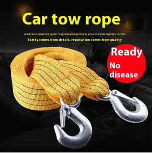 Cordon de remorquage pour voiture, corde de sauvetage, crochet d'aigle, corde de traction en nylon, robuste, épaissie, durable, 3m 4m 5m, double usage pour SUV et moto - Product Image 3