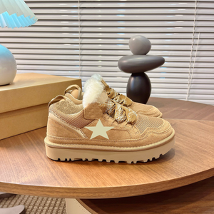 Sneakers Invernale <span class=keywords><strong>Donna</strong></span> Casuali Chunky Leggere, Tomaia in Pelle di Pecora di Alta Qualità, Fantasia Geometrica, con Lacci, <span class=keywords><strong>Moda</strong></span> per Tutte le Stagioni - Product Image 4