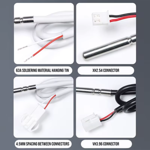 NTC Thermistor 5K 10K 50K 100K Temperature Sensor Temperature Probe 4-point Thread G1/2 Accuracy 1% Stainless Steel Construction - Product Image 1