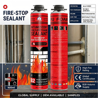 Mousse isolante expansive auto-extinguissante en polyuréthane (PU) ignifuge classe B2 pour la construction, les tuyaux et les câbles