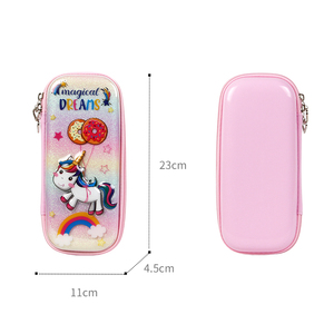<strong>Supercute</strong> Waterproof 3d Pencil Case Kawaii Stationery Bag Hard Eva Custom Unicorn Pencil Case for Kids - Product Image 6