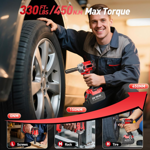 Llave <span class=keywords><strong>de</strong></span> <span class=keywords><strong>Impacto</strong></span> Inalámbrica Eléctrica <span class=keywords><strong>de</strong></span> <span class=keywords><strong>3</strong></span>/<span class=keywords><strong>8</strong></span> Pulgadas, <span class=keywords><strong>Pistola</strong></span> <span class=keywords><strong>de</strong></span> <span class=keywords><strong>Impacto</strong></span> Eléctrica con Motor sin Escobillas para Automóviles, Hogar, Neumáticos, Tipo Llave Dinamométrica - Product Image 4