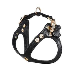 Arnés de cuero genuino para perros, arneses sin escape para perros pequeños, entrenamiento de mascotas, arnés ajustable fácil para caminar - Product Image 2