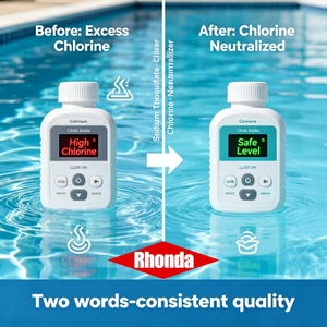 Tiosulfato de Sodio RHONDA con 98.5% de Pureza (Na2S2O3), Neutralizador de <span class=keywords><strong>Cloro</strong></span> de Acción Rápida, Producto Químico para el Tratamiento del Agua de Piscinas - Product Image 4