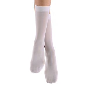 Chaussettes de soutien Toby pour femmes, chaussettes de compression blanches de longueur moyenne pour un usage quotidien - Product Image 2