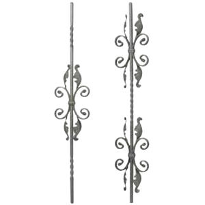 공장 가격 단조 철 장식 부품 계단 난간 울타리 문 - Product Image 5