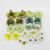 Premium Quality Bag Pack Gemischte künstliche Blumen köpfe für Hochzeit Geburtstags feier Weihnachts kuchen Dekorieren Zubehör Wand dekoration