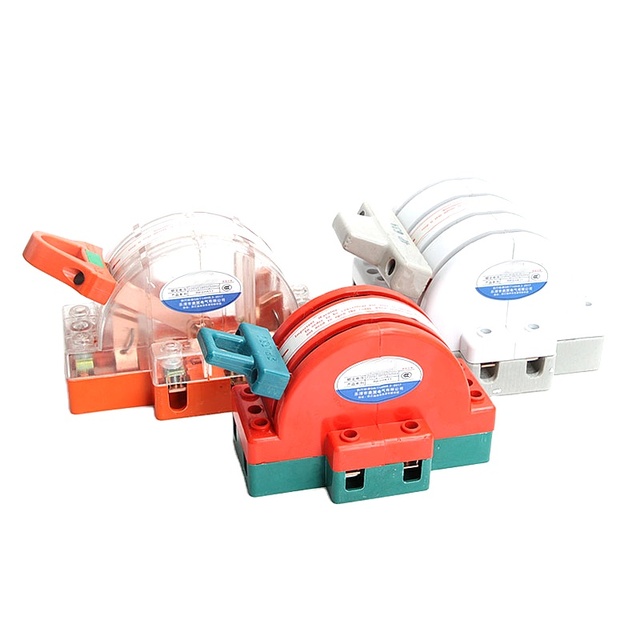 Two-way Double-throw Knife Switch 2P 32A Household Electric Reverse Knife Switch 220V Dual Power Conversion Switch