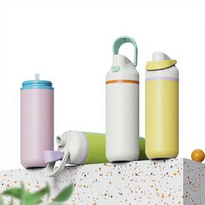 กระติกน้ำสแตนเลสสุญญากาศสองชั้นแบบพกพาสำหรับเล่นกีฬากลางแจ้ง รุ่นใหม่จาก Watersy พร้อมหูหิ้ว - Product Image 1