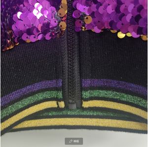 Decorazioni per feste cappotti da donna mamma e Me abbinati <span class=keywords><strong>bambina</strong></span> fuori porta giacca di paillettes reversibile martedì Gras - Product Image 6