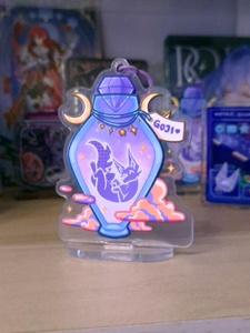 OEM ODM Charm de acrílico PET con diseño de personaje en forma de botella, Charm de pie, Paquete Gacha disponible - Product Image 2