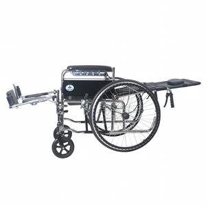 Silla de Ruedas Totalmente Reclinable con Inodoro, de Acero Galvanizado, Manual, con Ruedas Sólidas, Elevación Ortopédica de Piernas, Plegable - Product Image 2