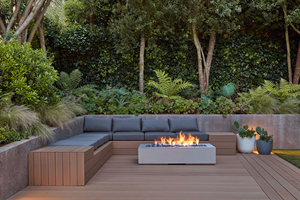 Customized <b>Outdoor</b> Patio Steel Frame Charcoal Gas Firepit Corten Steel <b>Table</b> - Product Image 6