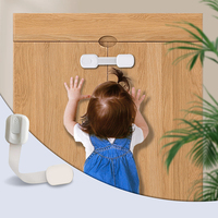 Serrure de four en plastique de loquet d'armoire de tiroir de sécurité pour enfant pour l'épreuvage sécurisé de bébé