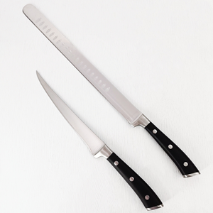 Précision à chaque tranche : Kit de découpe de viande professionnel à 3 lames en acier – Idéal <span class=keywords><strong>pour</strong></span> la découpe fine de jambon et le désossage délicat - Product Image 2