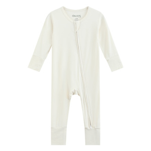 Service ODM personnalisé <span class=keywords><strong>OKIDS</strong></span>, combinaison bébé unisexe en fibre de bambou antibactérienne et écologique, 6-9 mois - Product Image 2