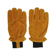 Gants de protection pour le travail en hiver, doublure intérieure en coton, marron foncé