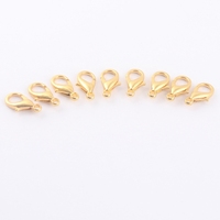 Fermoir mousqueton en métal en alliage d'or de 18mm pour accessoires de cadeaux de bijoux