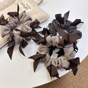 New Temperament Exquisite Vintage Bowknot Hair Tie Light Luxury Niche Design Women's Hair Ties Fashion Jewelry Wholesale - Product Image 2