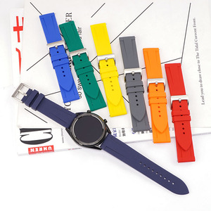 Cinturini Sportivi in Silicone per Smartwatch con Sgancio Rapido, 20mm 22mm 24mm, Compatibili con Huawei <span class=keywords><strong>GT2</strong></span> <span class=keywords><strong>Pro</strong></span> - Product Image 3